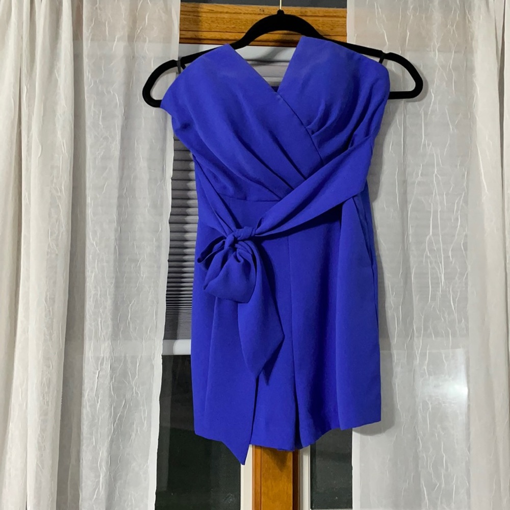 Purple Formal Bebe Romper